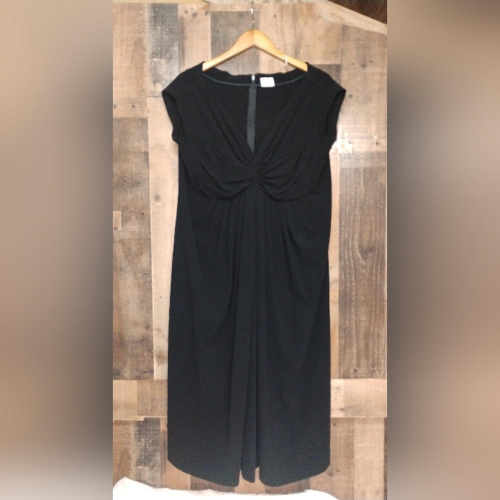 Monik by Charles Chang-Lima Black Women's Wool Blend Dress Size 18